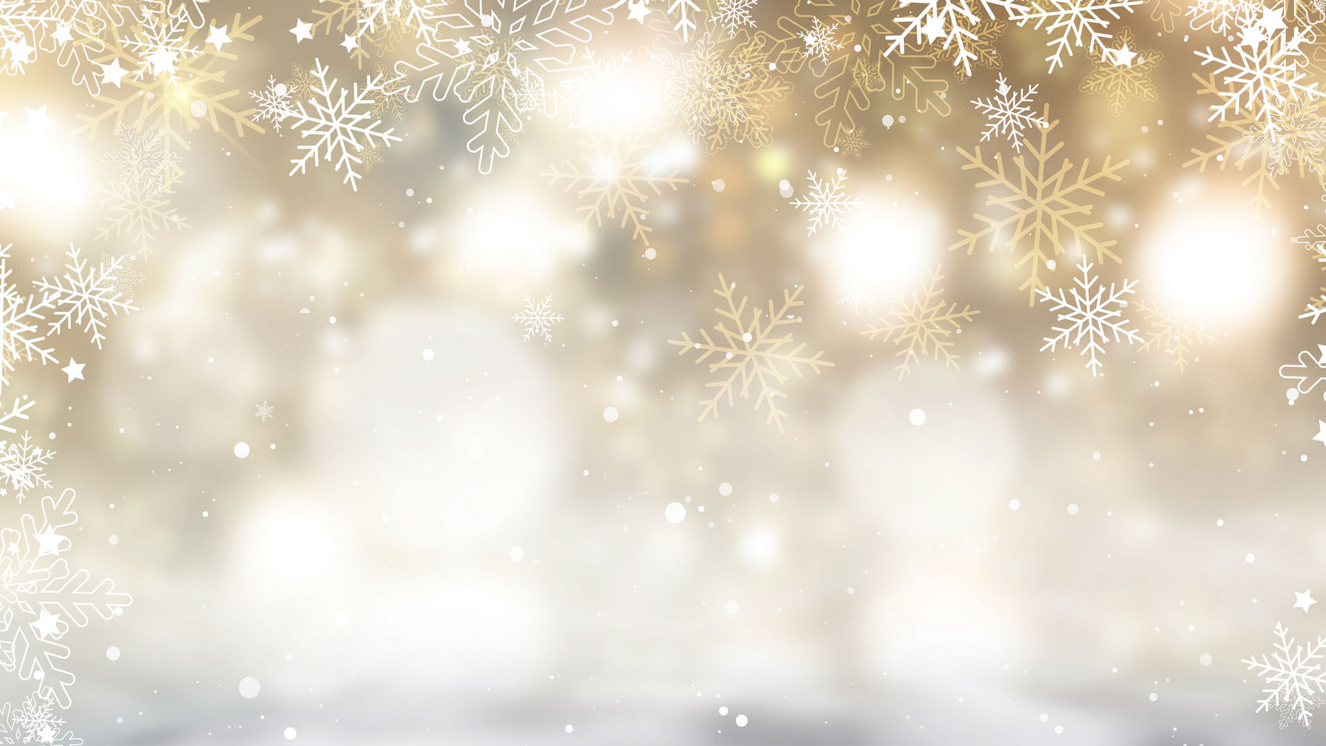 Christmas background with snowflakes and stars